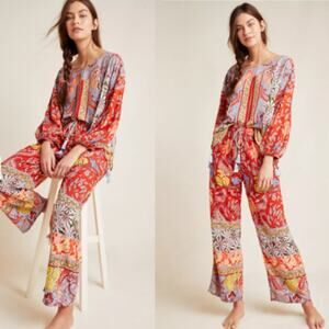 Anthropologie Sonrisa Paisely Pants - M